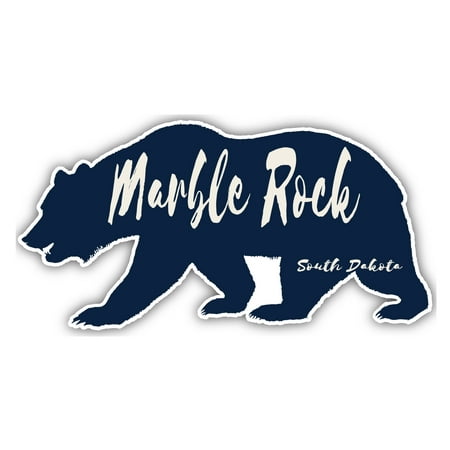 Marble Rock South Dakota Souvenir 3x1.5-Inch Fridge Magnet Bear Design