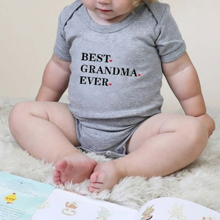 TUOBARR Toddler Baby Girls Boys Short Sleeve Letter Print T-Shirt Jumpsuit Romper Gray (0-24Months)
TUOBARR Toddler Baby Girls Boys Short Sleeve Letter Print T-Shirt Jumpsuit Romper Gray (0-24Months)
