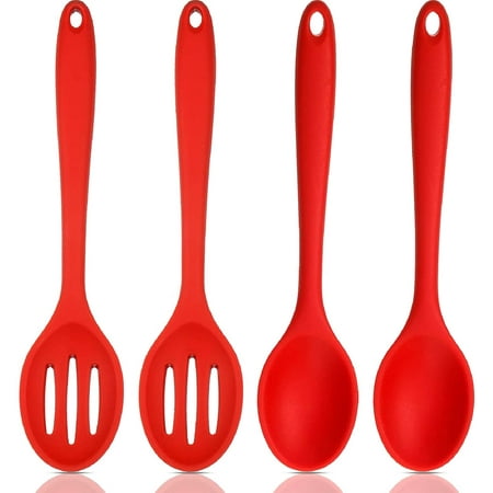 4 Pieces Silicone Cooking Spoons Set Silicone Serving Spoon Silicone Nonstick Mixing Spoons Slotted Spoons Large Nonstick Heat Resistant Spoons for Kitchen Cooking Bake Stir Draining Tool (Black)
4 Pieces Silicone Cooking Spoons Set Silicone Serving Spoon Silicone Nonstick Mixing Spoons Slotted Spoons Large Nonstick Heat Resistant Spoons for Kitchen Cooking Bake Stir Draining Tool (Black)