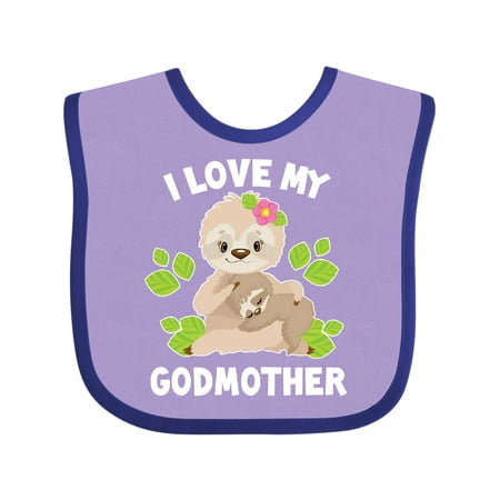 Inktastic Cute Sloth I Love My Godmother with Green Leaves Gift Baby Boy or Baby Girl Bib
Inktastic Cute Sloth I Love My Godmother with Green Leaves Gift Baby Boy or Baby Girl Bib