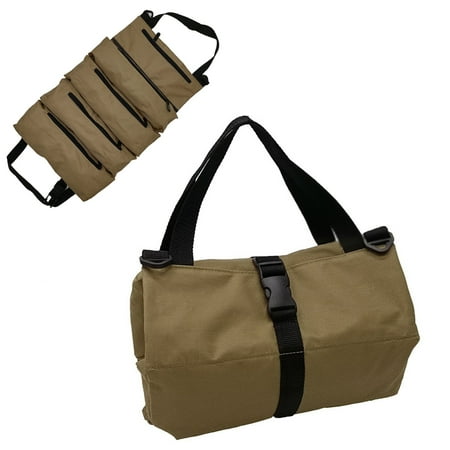 Rollable Tool Bag Multi-purpose Tool Bag Key Manager Small Shoulder Tool Bag Handbag with Buckle(Khaki)
Rollable Tool Bag Multi-purpose Tool Bag Key Manager Small Shoulder Tool Bag Handbag with Buckle(Khaki)