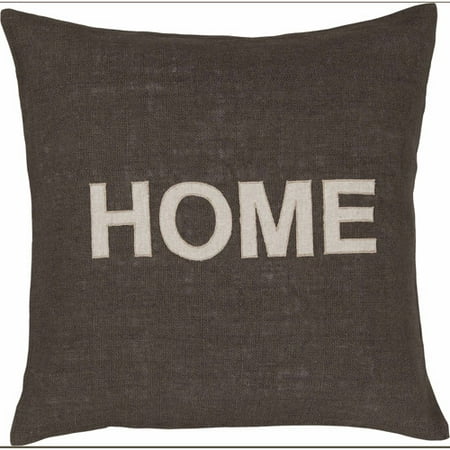 Art of Knot Castelo 18" x 18" White Hand Crafted Jute Decorative Pillow with Poly Filler