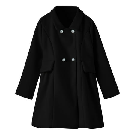 Toddler Girls Winter Windproof Coat Jacket Kids Warm Fleece Outerwear Jacket