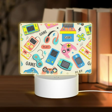 Noewx Playing Video Games 3D Night LED Light Lamp Base Acrylic Glass Panel USB Cable Lamp Light Display Base Show Stand for Christmas Room Restaurant Bar Shop
Noewx Playing Video Games 3D Night LED Light Lamp Base Acrylic Glass Panel USB Cable Lamp Light Display Base Show Stand for Christmas Room Restaurant Bar Shop