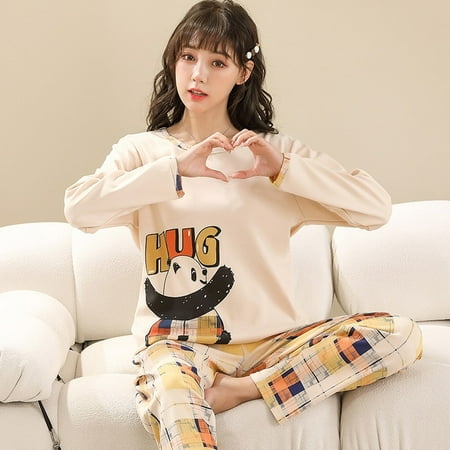 QWZNDZGR Couple Knitted Cotton Cartoon Panda Pajamas for Women Casual Pyjama Long Sleeved Plaid Pants Sleepwear Sets Fashion Homewear 4XL
QWZNDZGR Couple Knitted Cotton Cartoon Panda Pajamas for Women Casual Pyjama Long Sleeved Plaid Pants Sleepwear Sets Fashion Homewear 4XL
