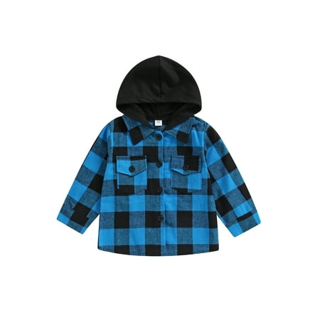 Ma&Baby Toddler Baby Boy Flannel Plaid Jacket Long Sleeve Button Down Hooded Shirts Coats Shacket
Ma&Baby Toddler Baby Boy Flannel Plaid Jacket Long Sleeve Button Down Hooded Shirts Coats Shacket
