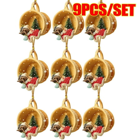 Dog Hanging Ornament Christmas Tree Pendant Cute Dog Pattern Festive Party Room Decoration for Friend Gift
Dog Hanging Ornament Christmas Tree Pendant Cute Dog Pattern Festive Party Room Decoration for Friend Gift