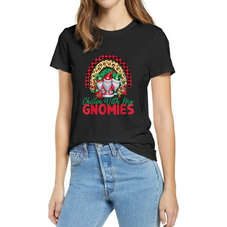Envmenst Chillin with My Gnomie Christmas Matching Family Pajama Graphic Tee Short Sleeve T Shirt for Womens Casual Plus-Size Top
Envmenst Chillin with My Gnomie Christmas Matching Family Pajama Graphic Tee Short Sleeve T Shirt for Womens Casual Plus-Size Top