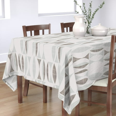 Cotton Sateen Tablecloth 90 Square - Field Gray Brown Waves Modern Farmhouse Geometric Vintage Print Custom Table Linens by Spoonflower
Cotton Sateen Tablecloth 90 Square - Field Gray Brown Waves Modern Farmhouse Geometric Vintage Print Custom Table Linens by Spoonflower