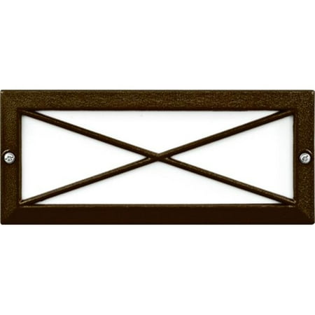 Dabmar Lighting LV635-BZ Cast Aluminum Recessed Brick Step & Wall Light Bronze - 4 x 9.13 x 3.25 in. 
Dabmar Lighting LV635-BZ Cast Aluminum Recessed Brick Step & Wall Light Bronze - 4 x 9.13 x 3.25 in.