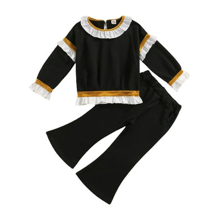 Canrulo 2PCS Toddler Infant Kids Girls Boys Long Sleeve Tops Solid Color Long Pants Pajamas Suit Black 1-2 Years
Canrulo 2PCS Toddler Infant Kids Girls Boys Long Sleeve Tops Solid Color Long Pants Pajamas Suit Black 1-2 Years