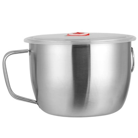 Stainless Steel Noodle Bowl Food Storage Bowl Practical Instant Noodle Bowl with Lid
Stainless Steel Noodle Bowl Food Storage Bowl Practical Instant Noodle Bowl with Lid