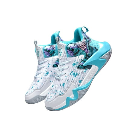 Lacyhop Youth Sneakers Durable Basketball Shoes Sport Running Shoe Training Comfortable Trainers Casual Lace-Up Light Blue 6
Lacyhop Youth Sneakers Durable Basketball Shoes Sport Running Shoe Training Comfortable Trainers Casual Lace-Up Light Blue 6