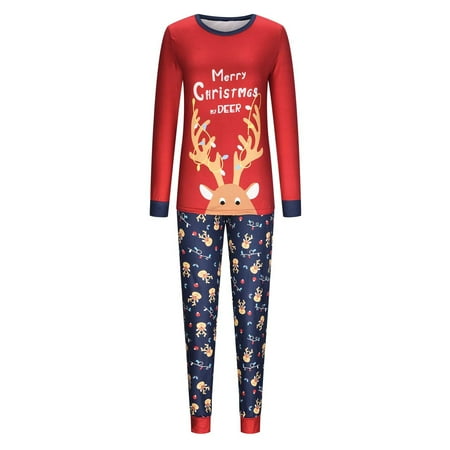 KEJIG Stylish Parent-child Warm Christmas Set Printed Home Wear Pajamas Two-piece Mom Set
KEJIG Stylish Parent-child Warm Christmas Set Printed Home Wear Pajamas Two-piece Mom Set