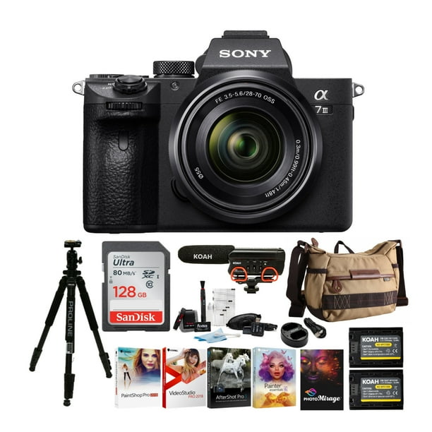 Sony Alpha a7 III Digital Camera with 28-70mm Lens and Accessory Bundle