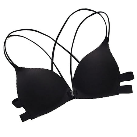 

Plus Size Strapless Bras for Women Top Chest Vest Pad Breathable Wearing Support Bra for Women Full Coverage and Lift Black One Size