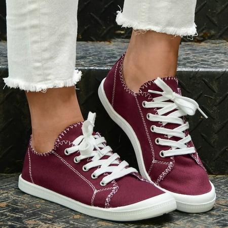 Follure Ladies Low Top Casual Shoes Sneakers Soft Sole Massage Flat Sneakers Fashion Casual Lace Up Casual S
Follure Ladies Low Top Casual Shoes Sneakers Soft Sole Massage Flat Sneakers Fashion Casual Lace Up Casual S