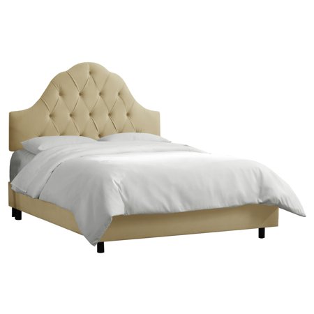 Arch Tufted Velvet Upholstered Bed