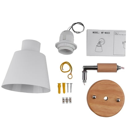 Wooden Wall Bedside Wall Lamp Bedroom Wall Light Sconce for Kitchen Modern Wall Lamp Nordic Sconces(White)
Wooden Wall Bedside Wall Lamp Bedroom Wall Light Sconce for Kitchen Modern Wall Lamp Nordic Sconces(White)