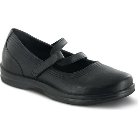Women s Apex Janice Black Leather 5 M