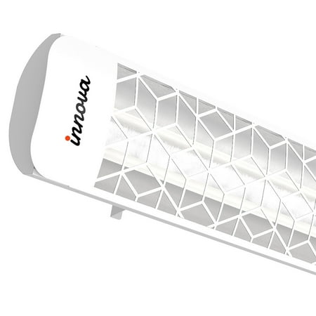 Innova-6000 Watt Electric Infrared Dual Element Heater-277 Voltage-White Finish-Stella Decorative Fascia-Outdoor Wall Mount Electric Heater-EF60277W6
Innova-6000 Watt Electric Infrared Dual Element Heater-277 Voltage-White Finish-Stella Decorative Fascia-Outdoor Wall Mount Electric Heater-EF60277W6