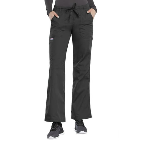 Cherokee Workwear Women s Scrubs Pant Low Rise Drawstring Cargo 4020