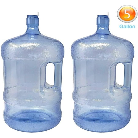 LavoHome 2-Pc Plastic Water Bottle with Screw Caps 5 Gallons Jug Container with Cap Easy Grip Carry Handle for Sports Camping Residential Commercial Use BPA Free Food Grade
LavoHome 2-Pc Plastic Water Bottle with Screw Caps 5 Gallons Jug Container with Cap Easy Grip Carry Handle for Sports Camping Residential Commercial Use BPA Free Food Grade