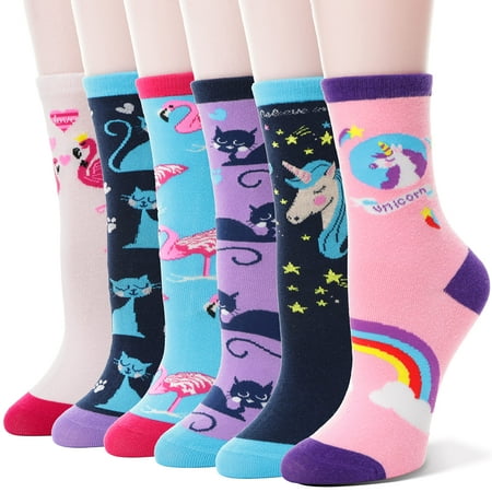 Kids Girls Cotton Socks Gift Soft Novelty Socks Cute Unicorn Pattern 6 Pairs (Animal Unicorn F 9-14 Y)
Kids Girls Cotton Socks Gift Soft Novelty Socks Cute Unicorn Pattern 6 Pairs (Animal Unicorn F 9-14 Y)