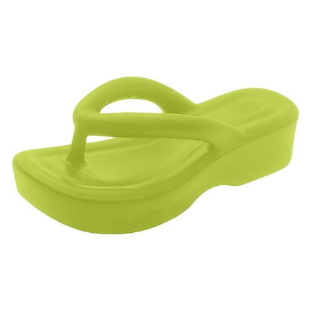 Womens Sandals Dressy Thick Bottom Solid Color Large Bottom Flip Flops Ladies Beach Sandals For Women Green Size 8
Womens Sandals Dressy Thick Bottom Solid Color Large Bottom Flip Flops Ladies Beach Sandals For Women Green Size 8