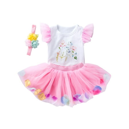 Avamo Toddler Romper Floral Print Summer Outfits Tutu 3 Pieces Outfit Girls Soft Bodysuit Photograph Top+Skirts+Headband Pink 66 (3-6 Months)
Avamo Toddler Romper Floral Print Summer Outfits Tutu 3 Pieces Outfit Girls Soft Bodysuit Photograph Top+Skirts+Headband Pink 66 (3-6 Months)