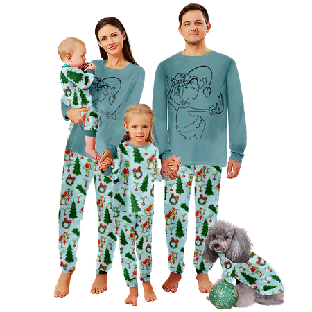FUNIER Family Matching Christmas Pajamas Set Cartoon Monster Print Baby-Kids-Adult-Pet Size 2 Pieces Top and Pants Bodysuits Pajamas Set
FUNIER Family Matching Christmas Pajamas Set Cartoon Monster Print Baby-Kids-Adult-Pet Size 2 Pieces Top and Pants Bodysuits Pajamas Set