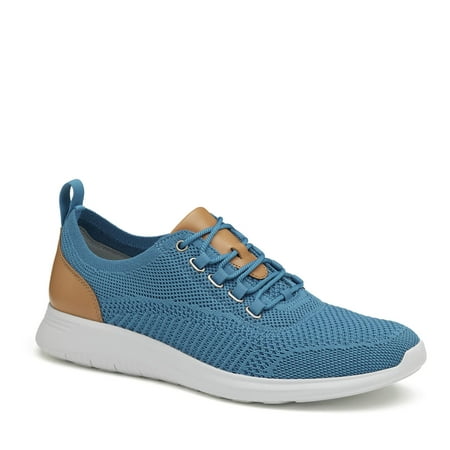 Johnston & Murphy Men s Amherst Knit U-Throat Casual Shoes (Blue Knit 12)