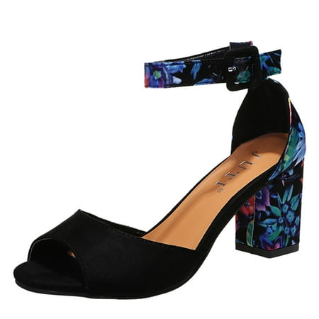 iOPQO Women s high heels Peep Toe Shoes Buckle Strap Flowers Print Round Single Heels Casual Sandals Toe Women Women s High Heels JUTI casual flower pointed Black 42
iOPQO Women s high heels Peep Toe Shoes Buckle Strap Flowers Print Round Single Heels Casual Sandals Toe Women Women s High Heels JUTI casual flower pointed Black 42