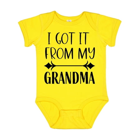 Inktastic I Got It from My Grandma Gift Baby Boy or Baby Girl Bodysuit