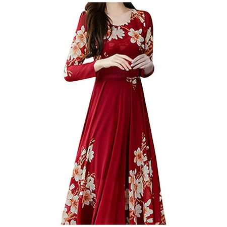 Qufokar Maternity Wedding Guest Dress Fall Dress Women Casual Summer Fashion Sleeve Dress Long A-Line Ladies Long Women O-Neck Print Dress Floral Women S Dress
Qufokar Maternity Wedding Guest Dress Fall Dress Women Casual Summer Fashion Sleeve Dress Long A-Line Ladies Long Women O-Neck Print Dress Floral Women S Dress