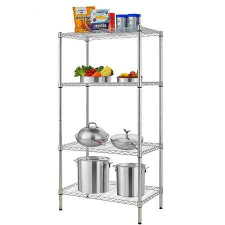 UBesGoo 30 L x 18 W x 59 H 4-Tier Storage Rack Heavy Duty Wire Shelving Unit Garage Kitchen Chrome
UBesGoo 30 L x 18 W x 59 H 4-Tier Storage Rack Heavy Duty Wire Shelving Unit Garage Kitchen Chrome