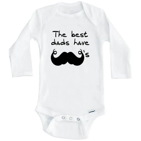 The Best Dads Have Mustaches Funny One Piece Baby Bodysuit (Long Sleeve) 3-6 Months White
The Best Dads Have Mustaches Funny One Piece Baby Bodysuit (Long Sleeve) 3-6 Months White