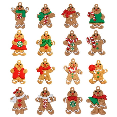 FRCOLOR 16pcs Christmas Decorative Gingerbread Man Pendants Hanging Ornaments (Brown)
FRCOLOR 16pcs Christmas Decorative Gingerbread Man Pendants Hanging Ornaments (Brown)