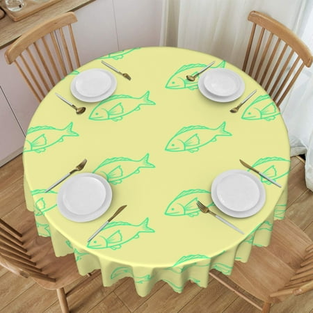 ZNDUO Tablecloths 60 x60 Round Tablecloths - Washable Polyester Tablecloth Decorative Fabric Tablecloths for Table Buffet Party and Camping Yellow Fish Seamless Pattern
ZNDUO Tablecloths 60 x60 Round Tablecloths - Washable Polyester Tablecloth Decorative Fabric Tablecloths for Table Buffet Party and Camping Yellow Fish Seamless Pattern