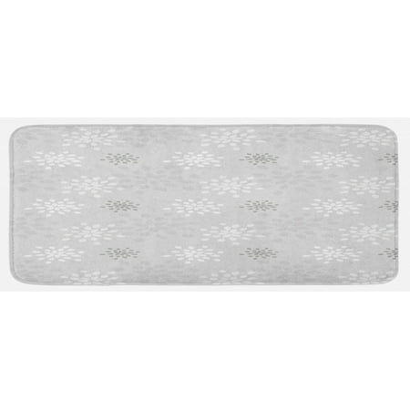 Grey and White Kitchen Mat Shabby Form Simplistic Flourishing Floral Nature Beauty Ornamental Romantic Plush Decorative Kitchen Mat with Non Slip Backing 47 X 19 Grey White by Ambesonne
Grey and White Kitchen Mat Shabby Form Simplistic Flourishing Floral Nature Beauty Ornamental Romantic Plush Decorative Kitchen Mat with Non Slip Backing 47 X 19 Grey White by Ambesonne
