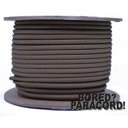 Coyote Brown Shock Cord - 100 Feet Marine Grade Shock Bungee Cord - USA