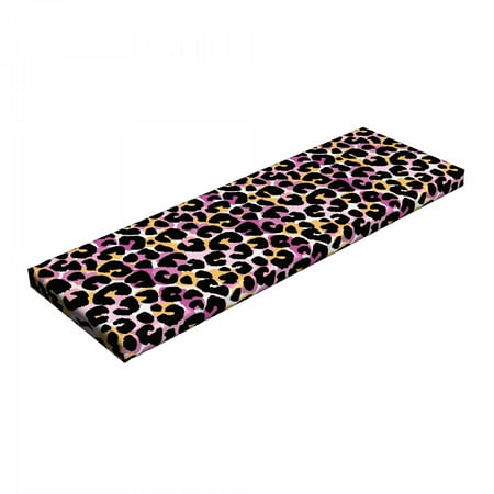 Leopard Print Bench Pad Abstract Wild Exotic Animal Skin Pattern in Style with Vibrant Color HR Foam Cushion with Decorative Fabric Cover 45 x 15 x 2 Multicolor by Ambesonne
Leopard Print Bench Pad Abstract Wild Exotic Animal Skin Pattern in Style with Vibrant Color HR Foam Cushion with Decorative Fabric Cover 45 x 15 x 2 Multicolor by Ambesonne