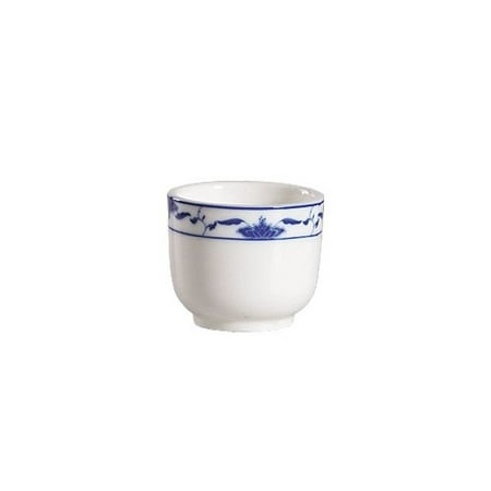 

Blue Lotus Cup 4.5 Oz. 2-4/5 Dia. X 2-3/8 H Porcelain Bone White Blue Rim 32 packs