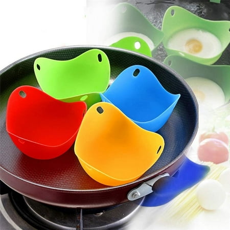 EASTIN Egg Poacher - 4 Pieces BPA Free Silicone Egg Poacher Cups for Non-Stick Cooking of Poached Eggs on Stovetop or Microwave Egg Cooker Kitchen Cookware Tools(Blue Green Yellow Red)
EASTIN Egg Poacher - 4 Pieces BPA Free Silicone Egg Poacher Cups for Non-Stick Cooking of Poached Eggs on Stovetop or Microwave Egg Cooker Kitchen Cookware Tools(Blue Green Yellow Red)