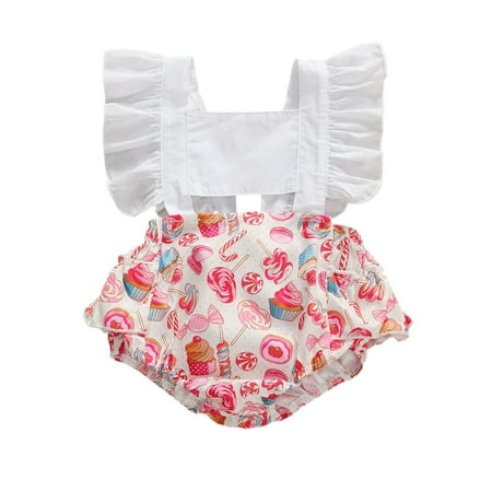 Peyakidsaa Toddler Baby Girls Cotton Romper Ruffle Sleeveless Square Bodysuit Summer Outfits
Peyakidsaa Toddler Baby Girls Cotton Romper Ruffle Sleeveless Square Bodysuit Summer Outfits