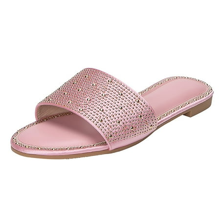 Sandals Women Heels Comfortable Slip On Flat Sandals Casual Bling Rhinestone Strap Sandals Open Toe Slide Sandals Shoes For Women Slip On Sandals
Sandals Women Heels Comfortable Slip On Flat Sandals Casual Bling Rhinestone Strap Sandals Open Toe Slide Sandals Shoes For Women Slip On Sandals