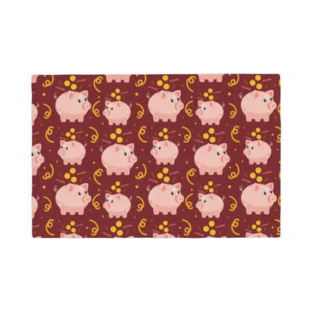 Placemats Set of 4 Cute Pig with Coins Place mats for Dining Table Indoor/Outdoor Cute Heat Resistant Washable Table Mats(18 x 12 )
Placemats Set of 4 Cute Pig with Coins Place mats for Dining Table Indoor/Outdoor Cute Heat Resistant Washable Table Mats(18 x 12 )