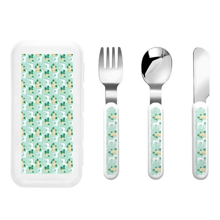 Bingfone Horse And Flower Print Toddler Utensils Kids Silverware 3pcs Safety Stainless Steel Toddler Fork Spoon Knife Set Children Flatware Set
Bingfone Horse And Flower Print Toddler Utensils Kids Silverware 3pcs Safety Stainless Steel Toddler Fork Spoon Knife Set Children Flatware Set