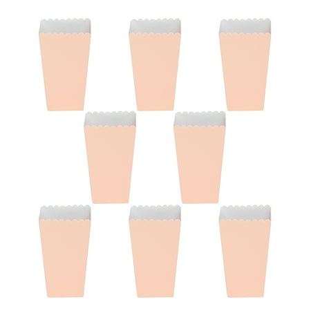 8pcs Disposable Paper Popcorn Boxes Folding Snack Container Exterior in Solid Pink for Birthday Party
8pcs Disposable Paper Popcorn Boxes Folding Snack Container Exterior in Solid Pink for Birthday Party