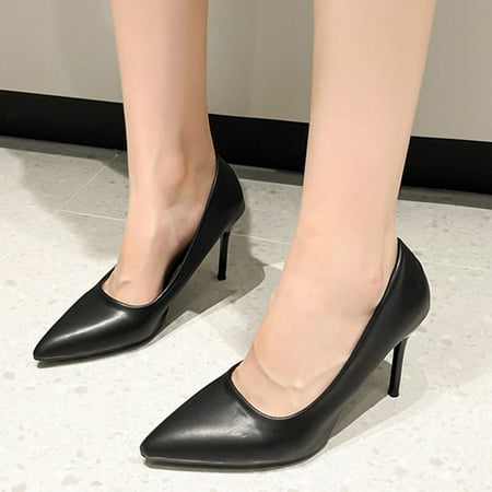 Casual Shoes Fashion Summer And Autumn Women Casual Shoes High Heel Pointed Toe Solid Color Black Style
Casual Shoes Fashion Summer And Autumn Women Casual Shoes High Heel Pointed Toe Solid Color Black Style